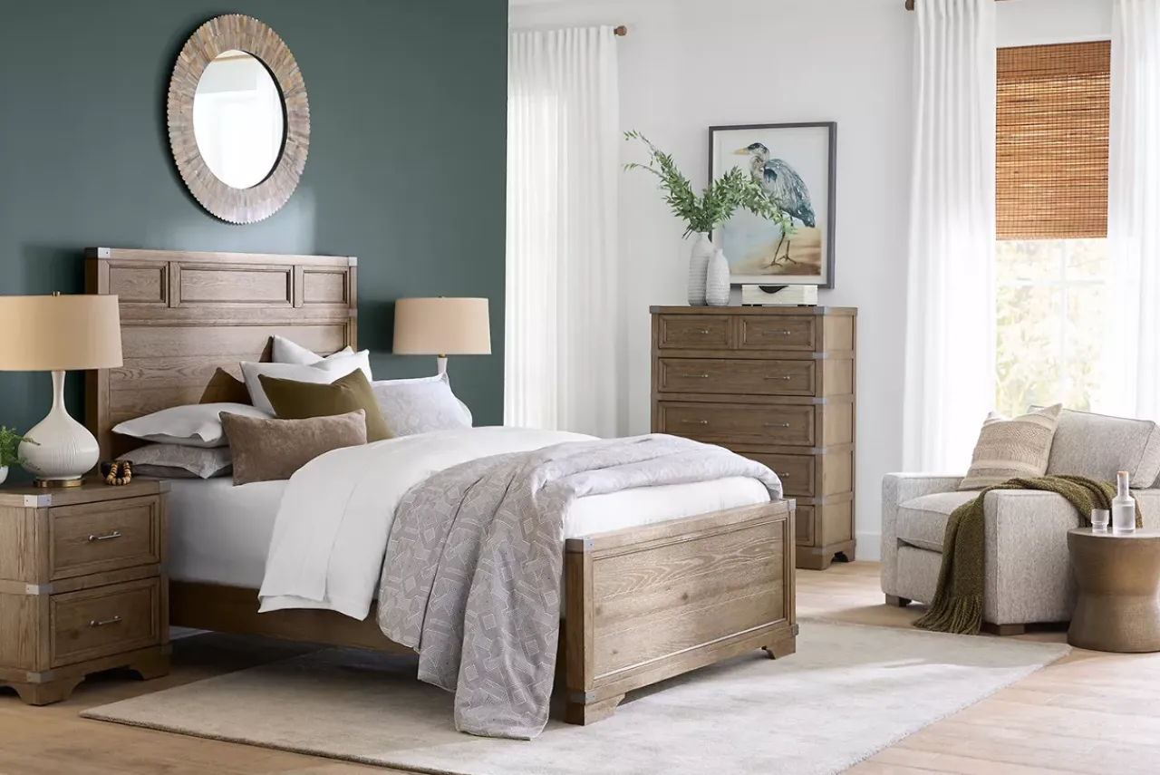 Havertys Vickery Creek Nightstand Weathered Gray Hot