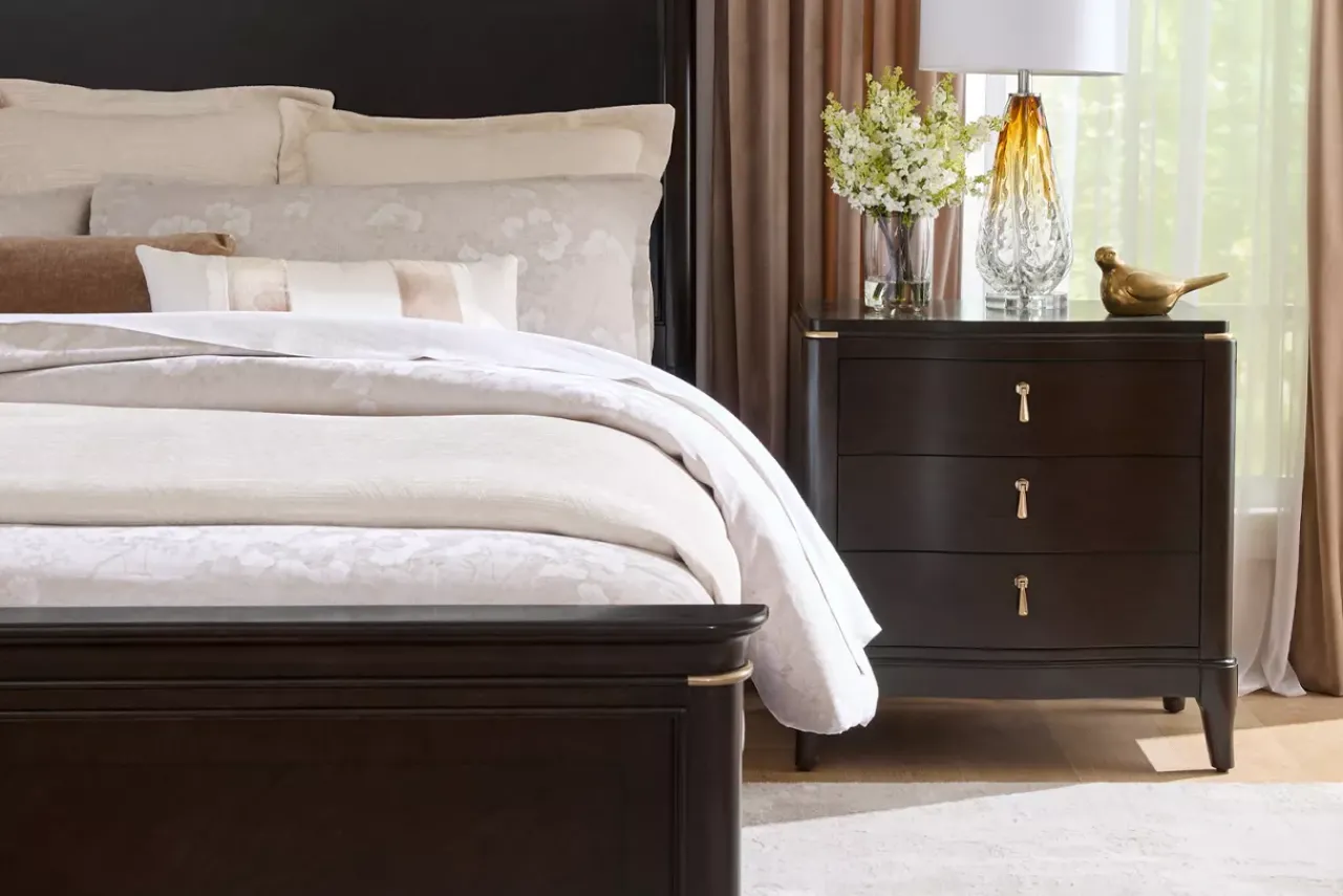 Havertys Waterford Drawer Nightstand Espresso New