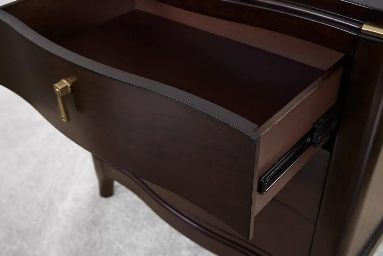 Havertys Waterford Drawer Nightstand Espresso New