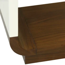 Havertys Watson Bookcase Walnut and Ivory Clearance