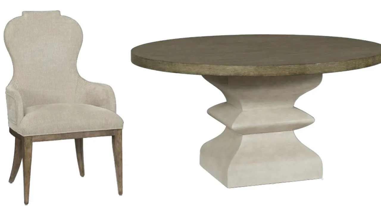 Havertys Westcliffe Round Dining Table New