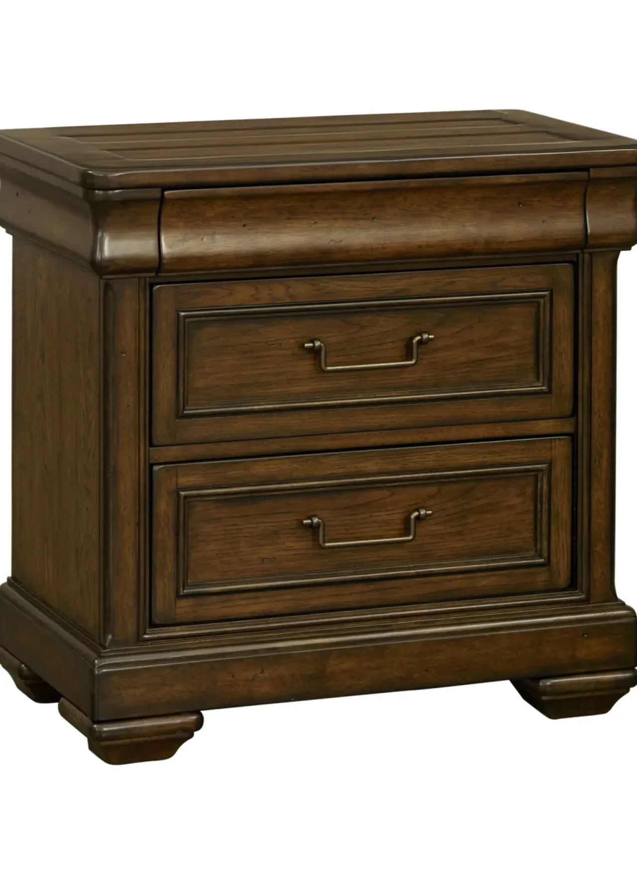 Havertys Westhaven Nightstand Dark Chestnut Outlet