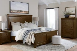 Havertys Westhaven Nightstand Dark Chestnut Outlet