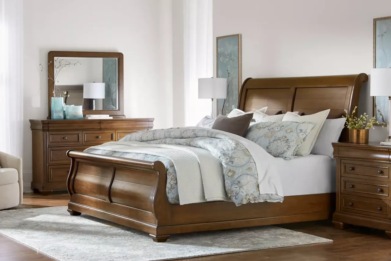 Havertys Westhaven Sleigh Bed Discount