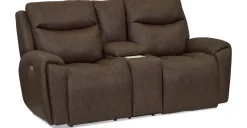 Havertys Winston Power Loveseat with Console Clearance