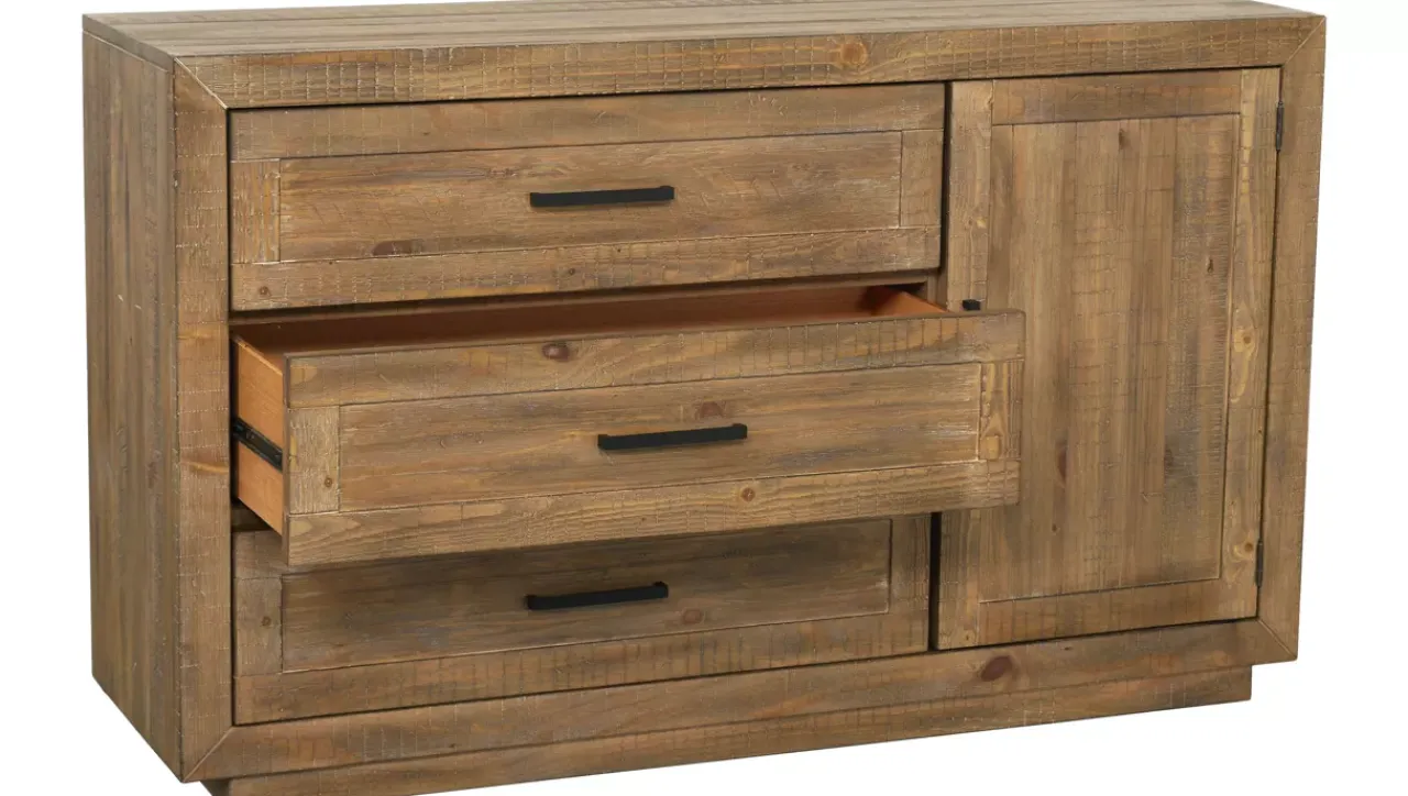 Havertys Woodstock Server Driftwood Discount
